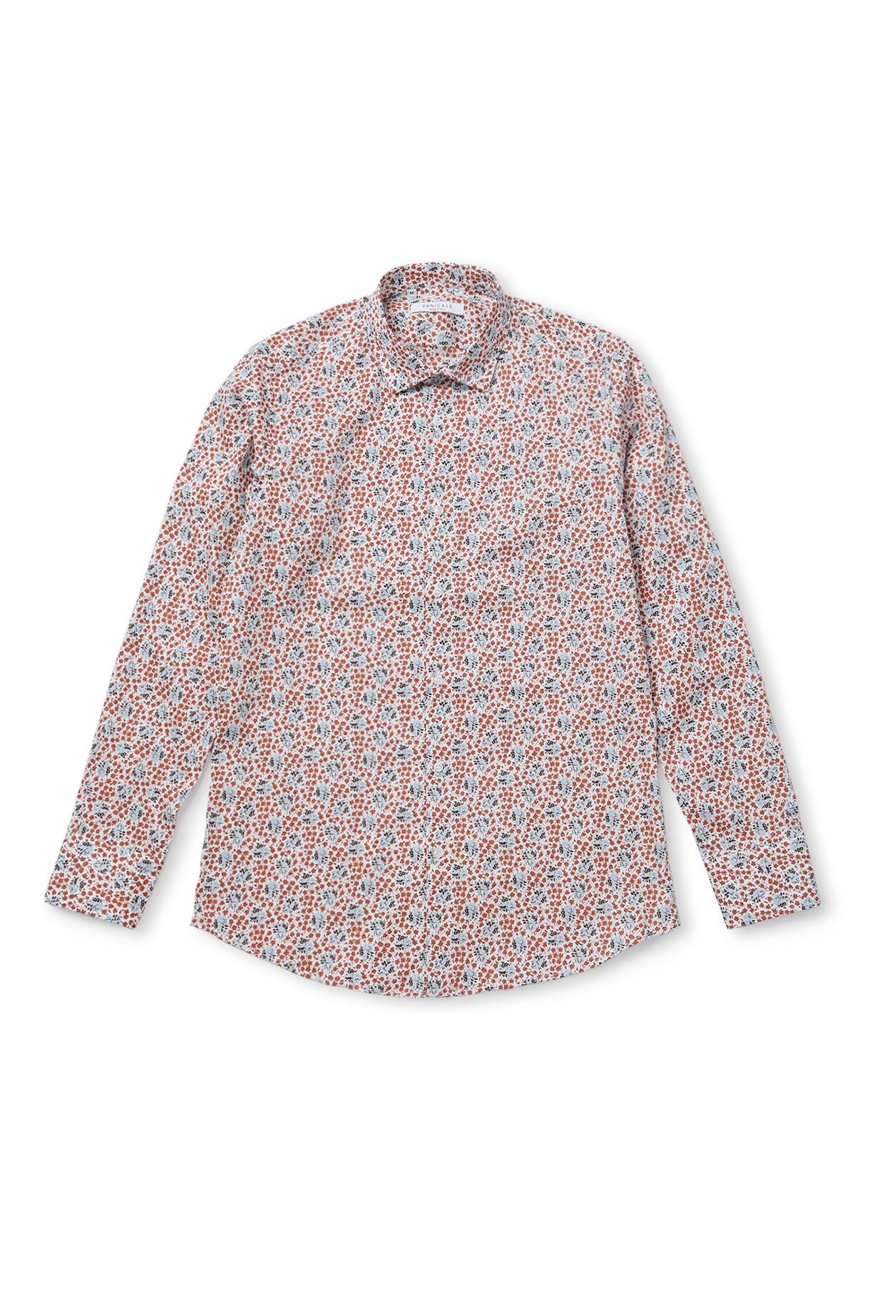 슬림 핏 세미 캐주얼 패턴 셔츠